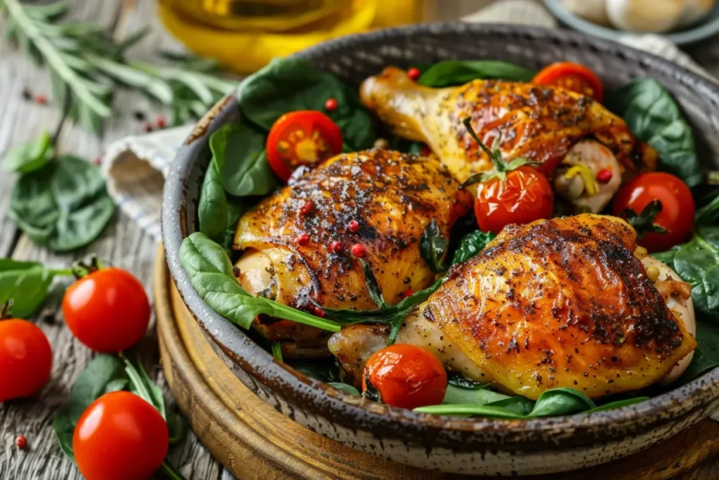 Delicious anti-inflammatory chicken recipes featuring turmeric, lemon, and spices.