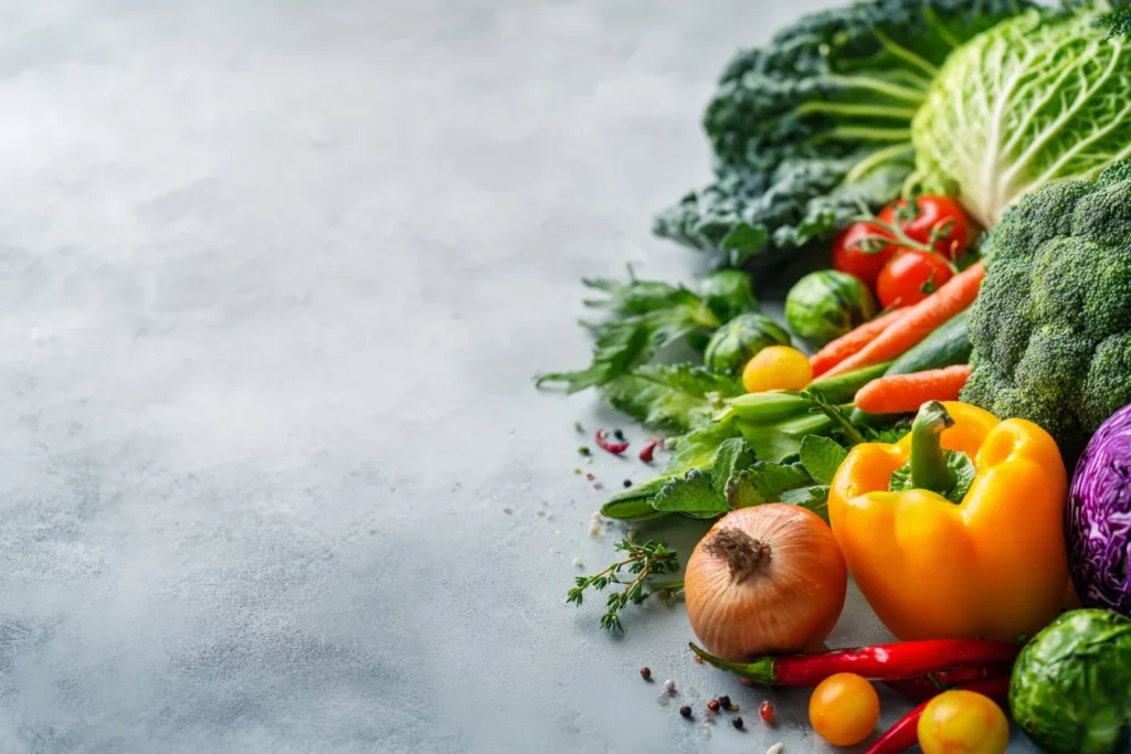 A colorful array of anti-inflammatory foods on a plate for beginners.