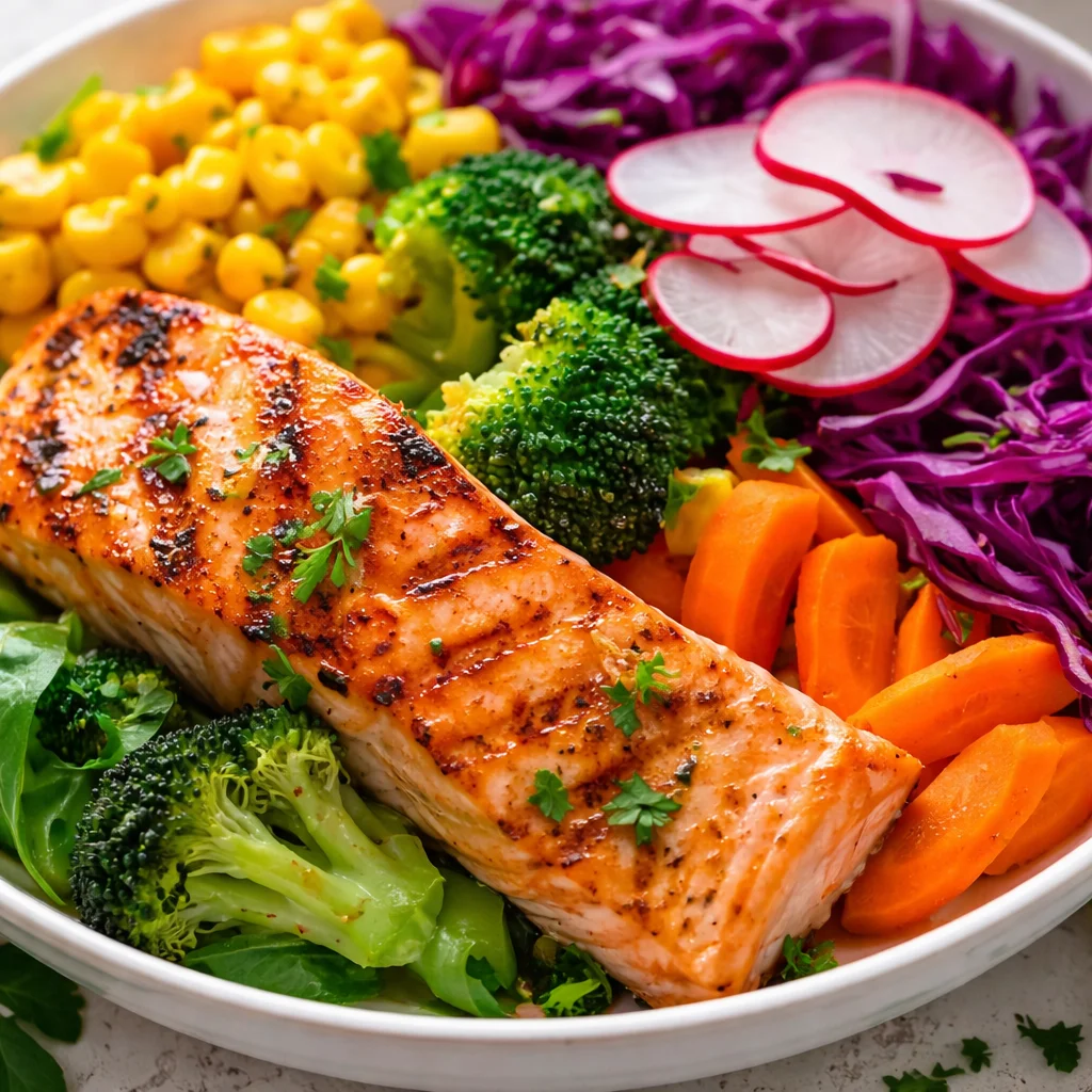 Nutritious gut-friendly meal prepared with fresh ingredients for digestive health.