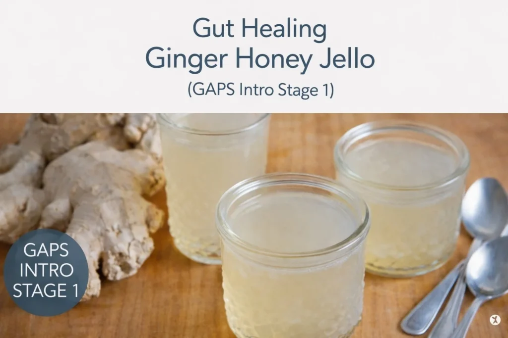 gut healing ginger honey jello