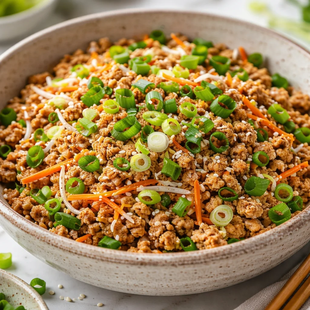 10-minute-egg-roll-in-a-bowl-fast-healthy-dinne-2026-03-20-235351 Delicious 10 minute egg roll in a bowl with ground pork and fresh veggies.