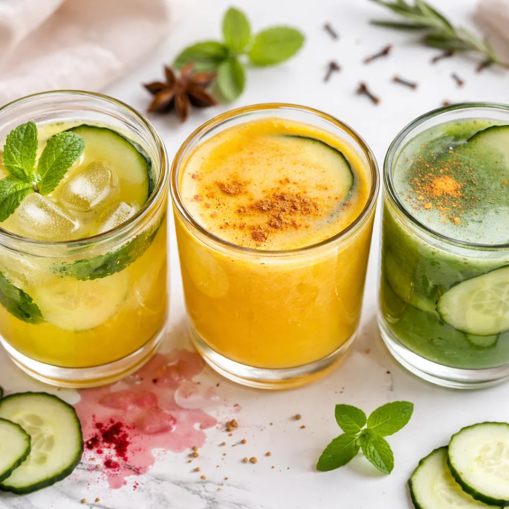 Glowing Skin Gut Health Drinks for radiant skin and optimal digestion.
