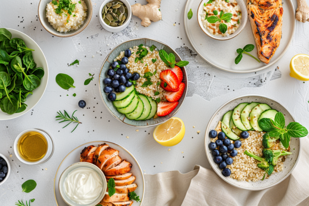 7-day meal plan for bloating with gut-friendly foods