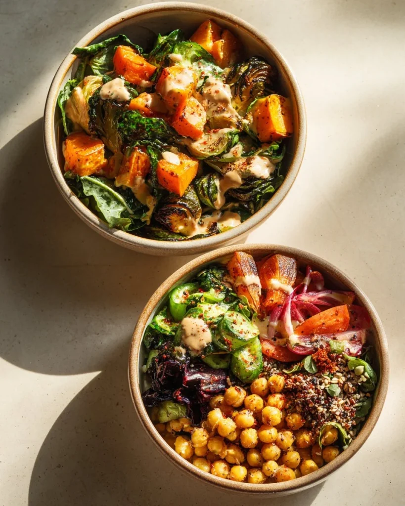 Anti-Inflammatory Glow Bowl topped with Tahini Yogurt for a nutritious meal.