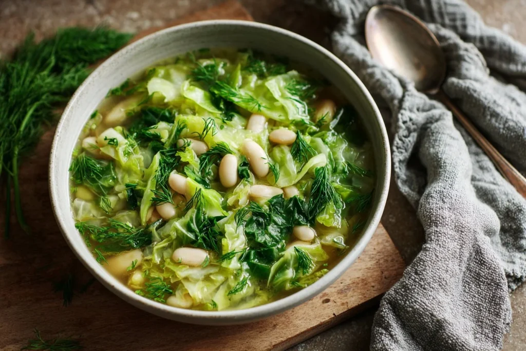 anti inflammatory soup for gut healing with turmeric and ginger