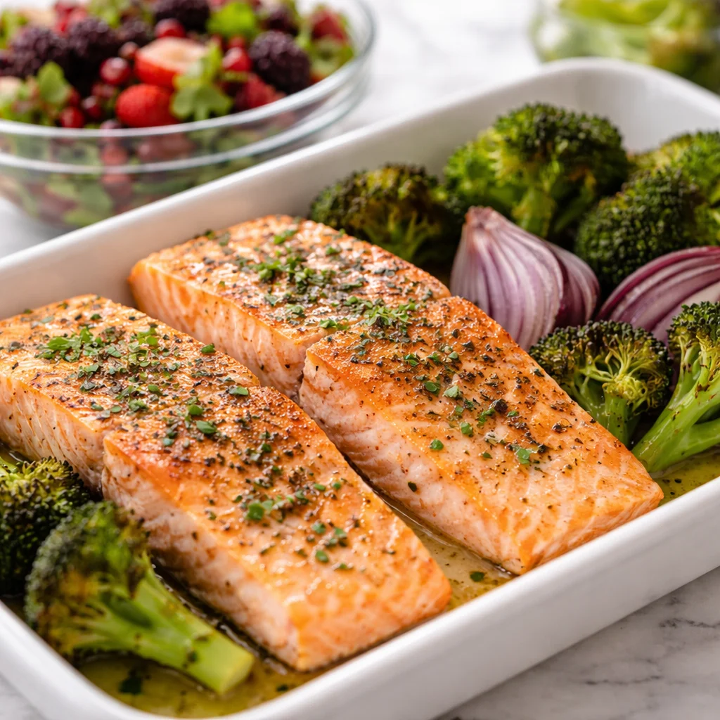 A colorful array of gut friendly meal prep ingredients for healthy digestion.