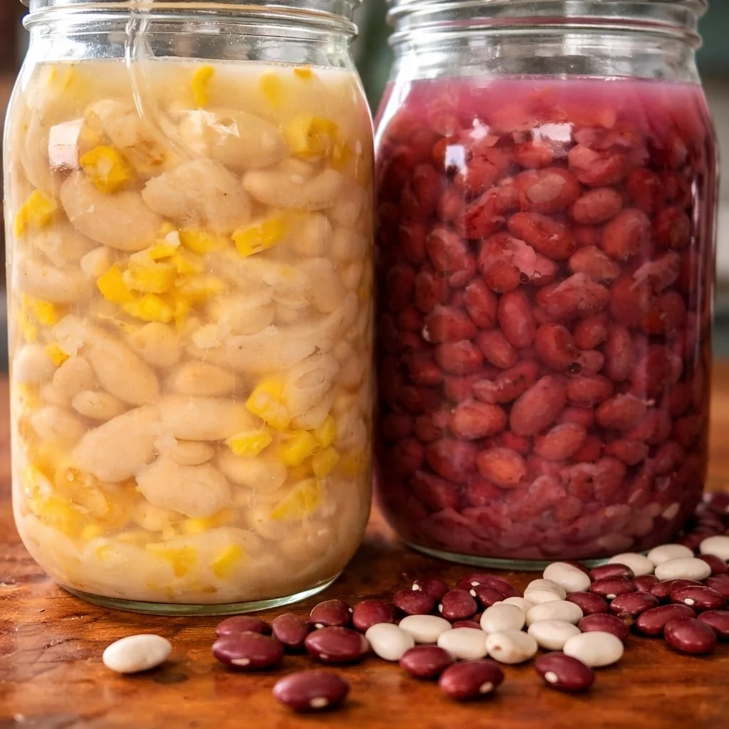 A bowl of easy and delicious fermented beans recipe showcasing colorful green beans.