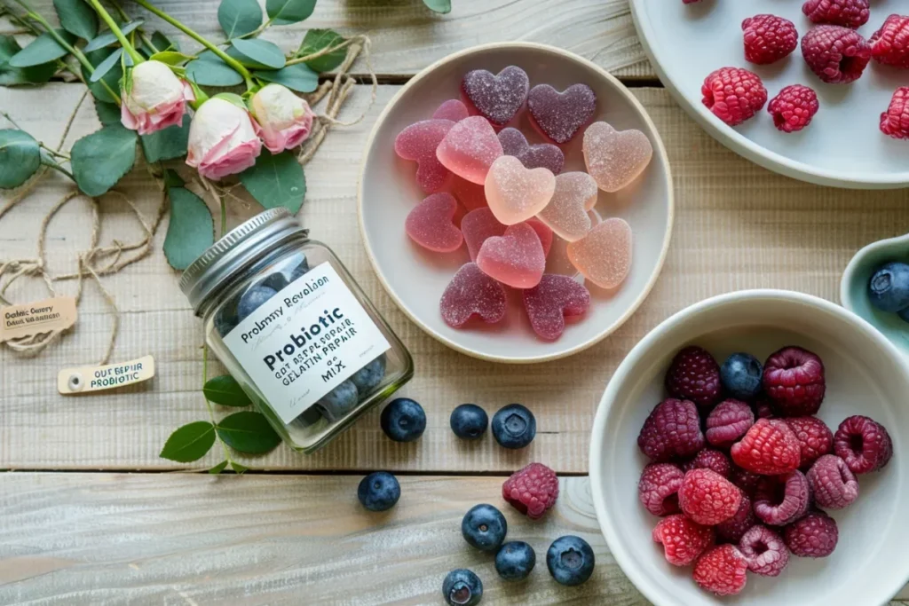 Probiotic Gummies for Gut Health and Skin - Natural support for wellness.