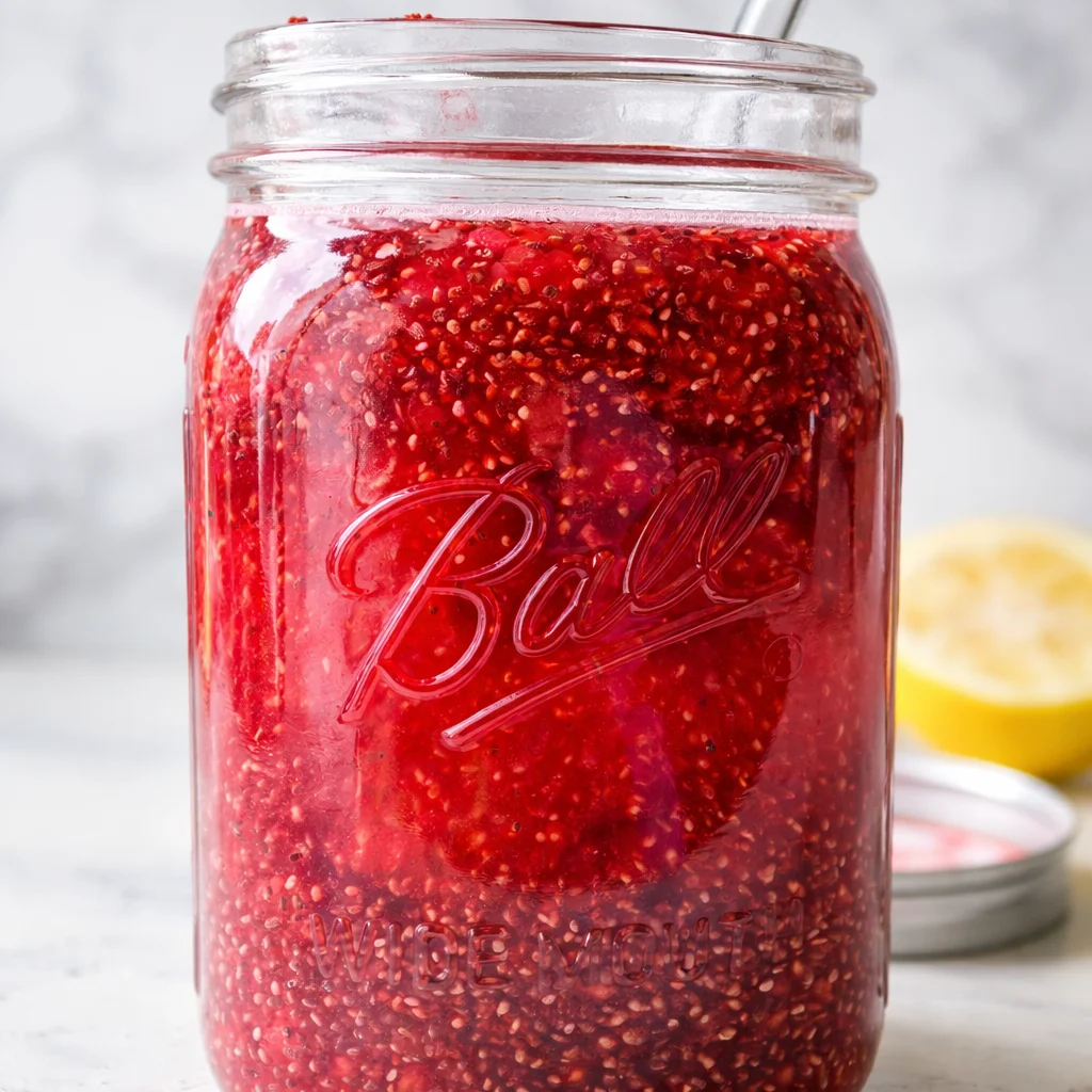 Chia seed water drink to improve gut health and relieve constipation