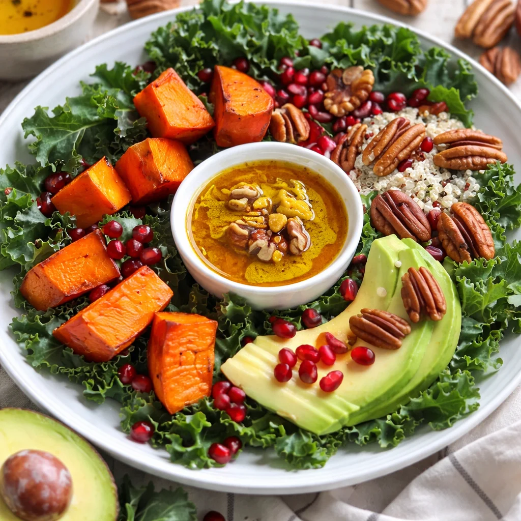 Colorful anti-inflammatory salads with fresh vegetables and olive oil dressing.
